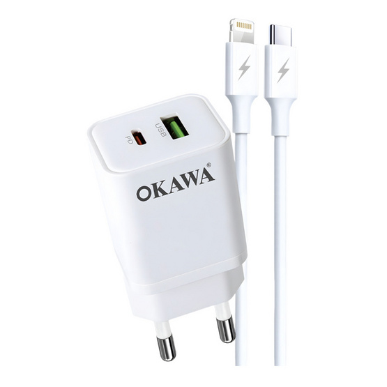 Okawa ชุดชาร์จ Type C to L รุ่น HC-15/Ci