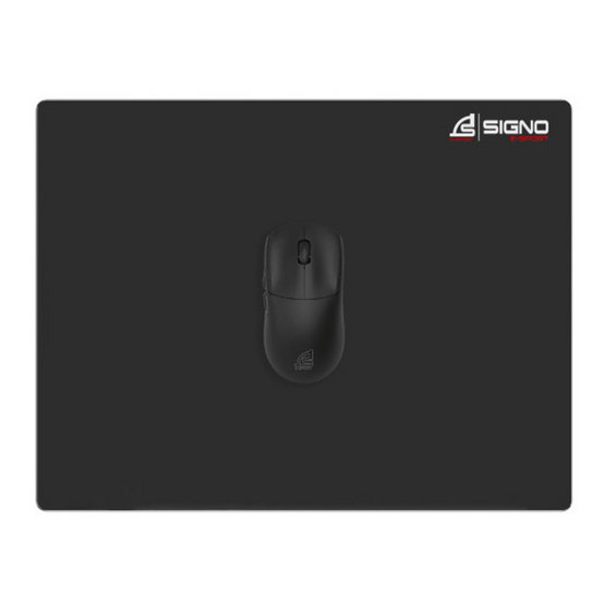 SIGNO แผ่นรองเมาส์เกม Tempered Glass EXSPACE MT-334