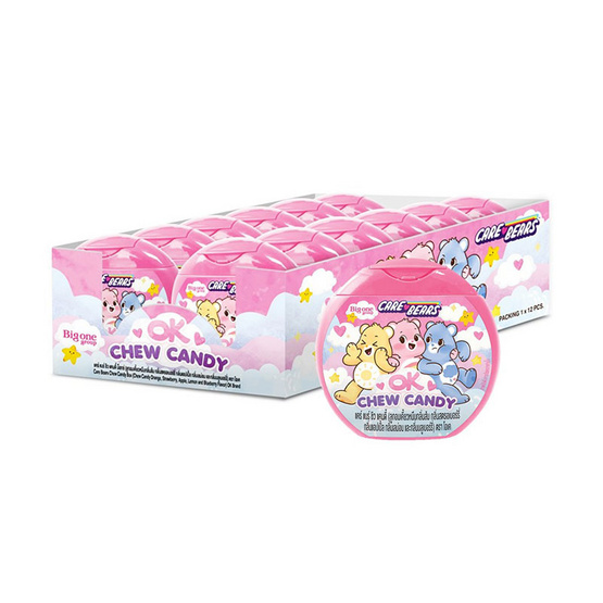 โอเค ลูกอมเคี้ยวหนึบแคร์แบร์ชิวแคนดี้ 35 กรัม (แพ็ก 12 ชิ้น)