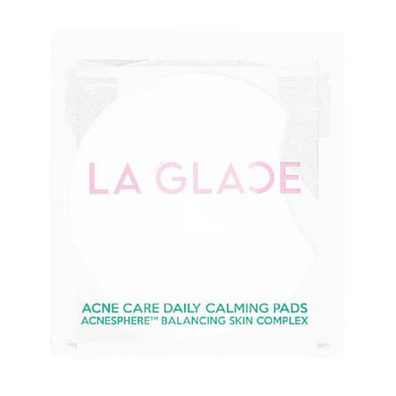La Glace โทนเนอร์แพด สูตรสิว Acne Care Daily Calming Pads Travel Size (21 แผ่น)