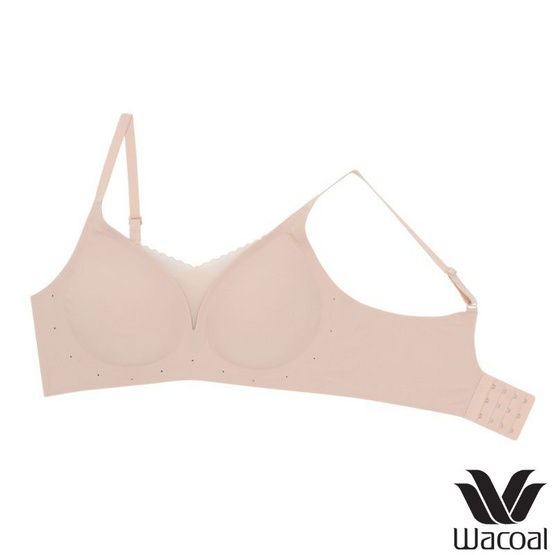 Wacoal ชุดชั้นไร้โครง เสริมฟองน้ำ Smart Size รุ่น WB3Y32/WB3232 สีเบจ (แพ็ก 2 ชิ้น)