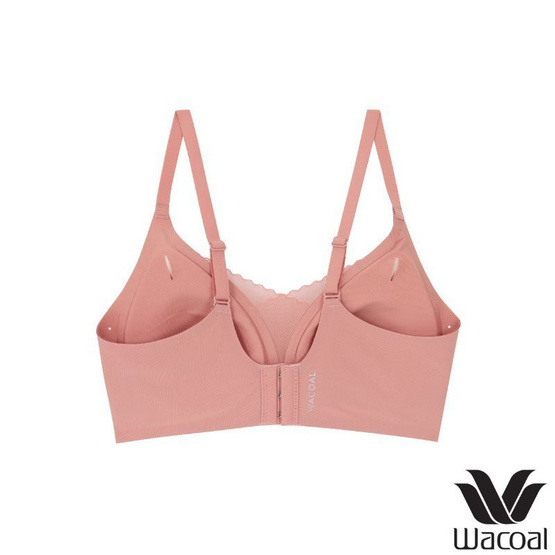 Wacoal ชุดชั้นไร้โครง เสริมฟองน้ำ Smart Size รุ่น WB3Y32/WB3232 สีน้ำตาลชมพู-ม่วง (แพ็ก 2 ชิ้น)