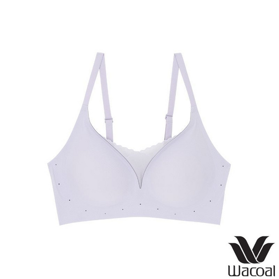 Wacoal ชุดชั้นไร้โครง เสริมฟองน้ำ Smart Size รุ่น WB3Y32/WB3232 สีน้ำตาลชมพู-ม่วง (แพ็ก 2 ชิ้น)