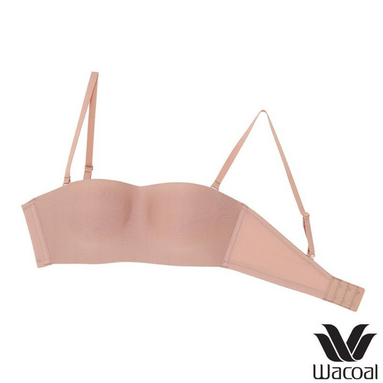 Wacoal ชุดชั้นในไร้โครง (เกาะอก/สลับสายบ่า)Surprise Wireless Top Bra รุ่น WB9V09 สีเนื้ออมชมพู