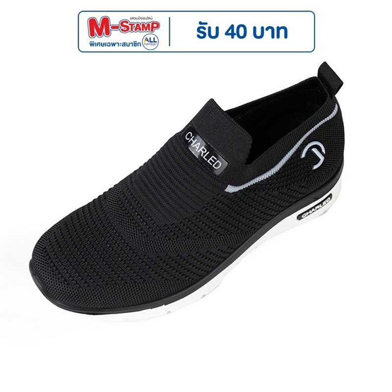 รองเท้าผ้าใบผู้หญิง CHARLED รุ่น RU0710 สีดำ