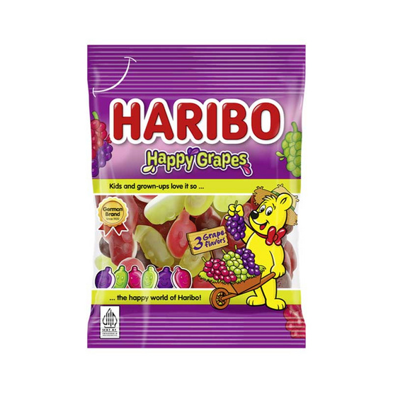ฮาริโบ้กัมมี่แฮปปี้เกรป 40 กรัม (แพ็ก 12 ชิ้น)