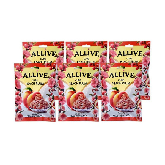 ออลลิฟ บ๊วยพีช 36 กรัม (แพ็ก 6 ชิ้น)