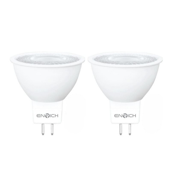 ENRICH หลอดไฟ LED MR16 7W รุ่น LILY 220V ขั้ว GX5.3 (2 ชิ้น / 1 ชุด)