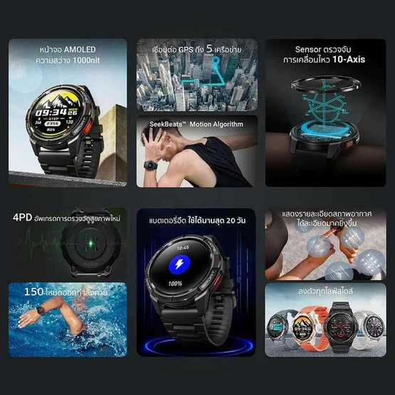 Mibro นาฬิกา Smart Watch GS Active Mibro นาฬิกา Smart Watch GS Active