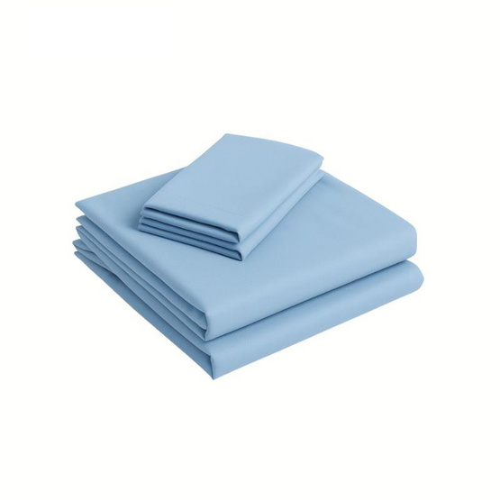 Home Best ชุดผ้าปูที่นอน ครบชุด รุ่น Monomi สีฟ้า