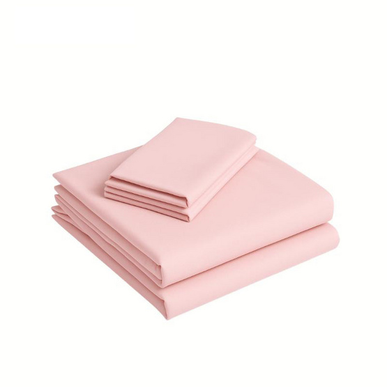 Home Best ชุดผ้าปูที่นอน ครบชุด รุ่น Monomi สีชมพู