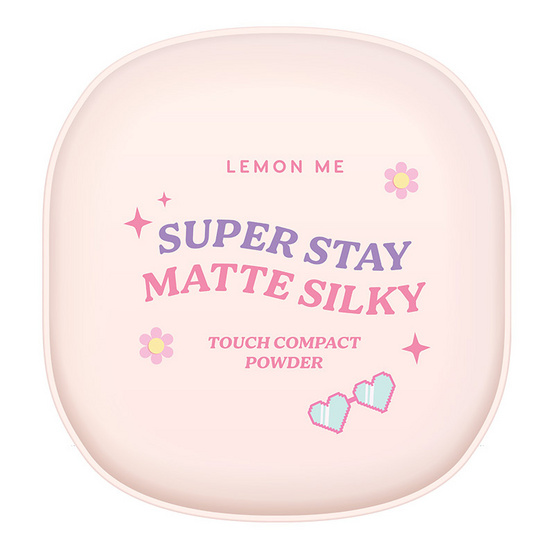 Lemon Me แป้งผสมรองพื้น Super Stay Matte Silky Touch Compact Powder 9 กรัม