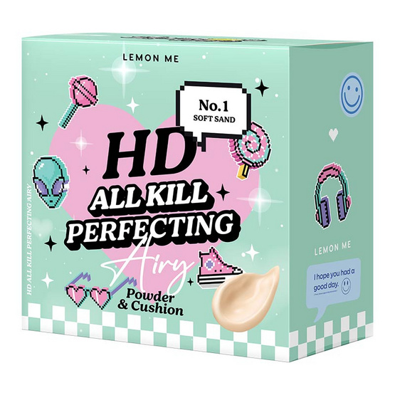 Lemon Me แป้ง&คุชชั่น HD All Kill Perfecting Airy Powder&Cushion 14.5 กรัม