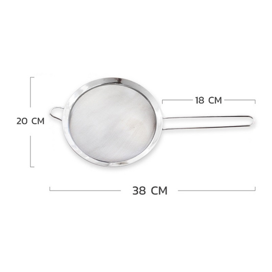 RRS กระชอน ตาข่าย สแตนเลส 20 cm. รุ่น B-5420 RRS กระชอน ตาข่าย สแตนเลส 20 cm. รุ่น B-5420