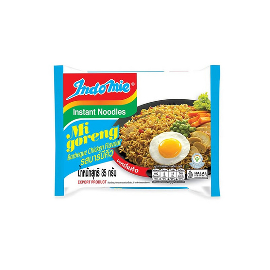 อินโดหมี่หมี่โกเรงซองแบบแห้งรสบาร์บีคิว 85 กรัม (แพ็ก 5 ซอง)