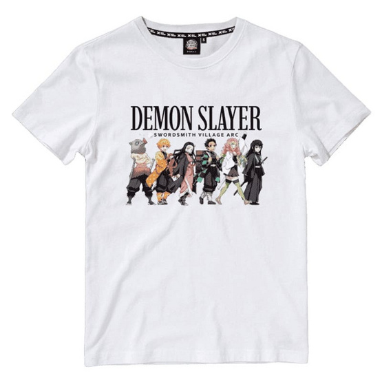 DEXTREME เสื้อยืด ดาบพิฆาตอสูร Demon Slayer (Season 3) สกรีน Demon Slayer สีขาว