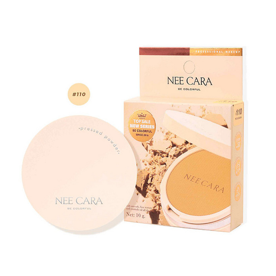 Nee Cara แป้งผสมรองพื้น Matte Pressed Powder 10 กรัม