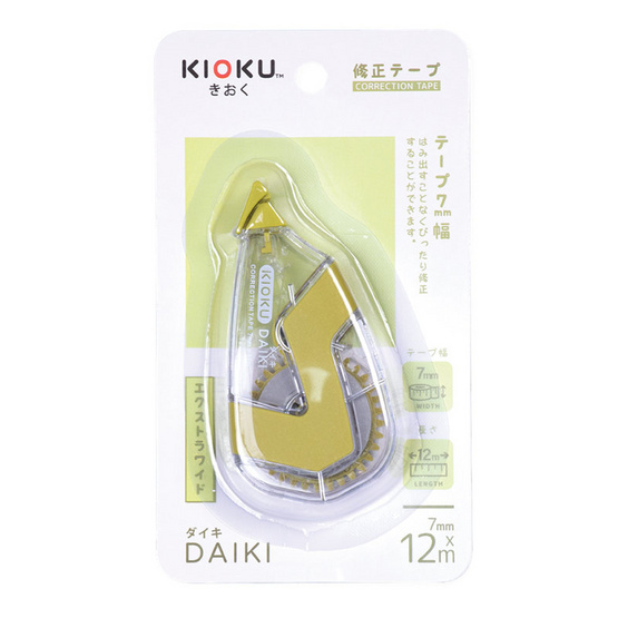 KIOKU เทปลบคำผิด Correction Tape DAIKI คละสี (7 มม. X 12 ม.) KIOKU เทปลบคำผิด Correction Tape DAIKI คละสี (7 มม. X 12 ม.)