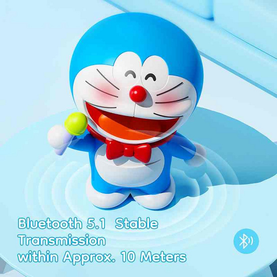 Rock ลำโพงบลูทูธ Doraemon Mic King Speaker