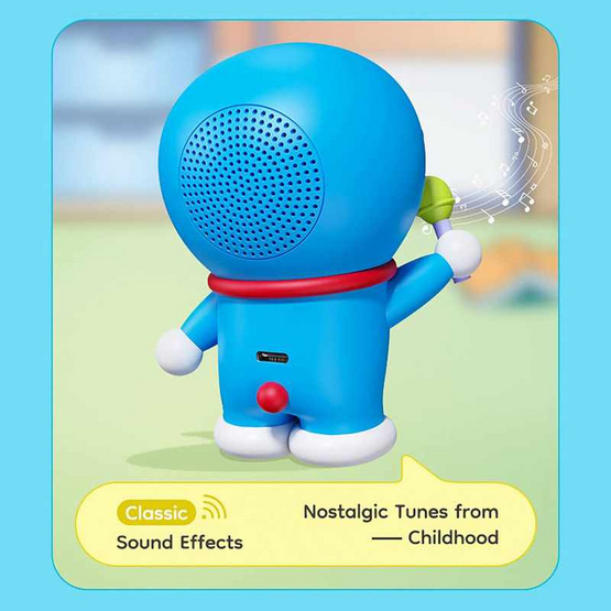 Rock ลำโพงบลูทูธ Doraemon Mic King Speaker