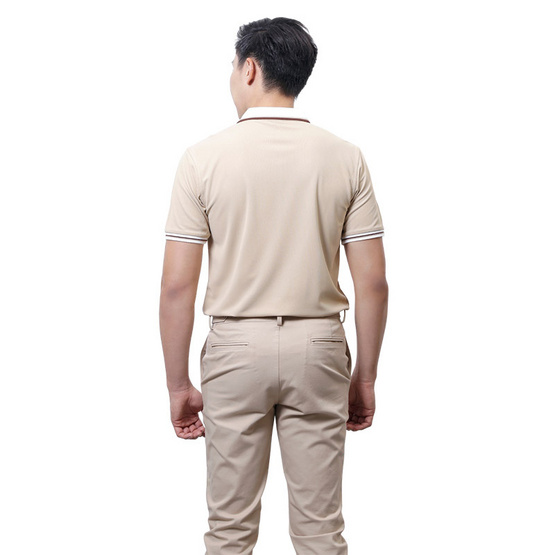 CP ALL เสื้อโปโลชาย Upcycling สีน้ำตาล CP ALL เสื้อโปโลชาย Upcycling สีน้ำตาล