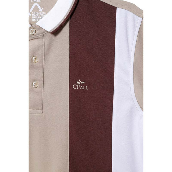 CP ALL เสื้อโปโลชาย Upcycling สีน้ำตาล CP ALL เสื้อโปโลชาย Upcycling สีน้ำตาล