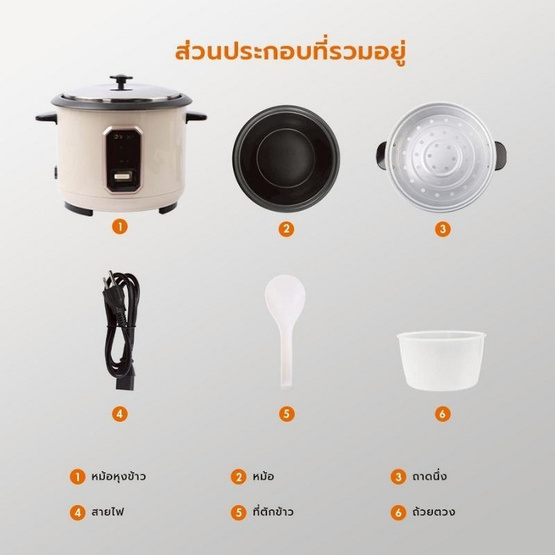 Gaabor หม้อหุงข้าวอุ่นทิพย์ RC-40M01A Gaabor หม้อหุงข้าวอุ่นทิพย์ RC-40M01A