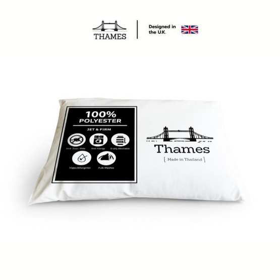 Thames หมอนโรงแรม5ดาว ใยสังเคราะห์ ขนห่านเทียม Thames หมอนโรงแรม5ดาว ใยสังเคราะห์ ขนห่านเทียม