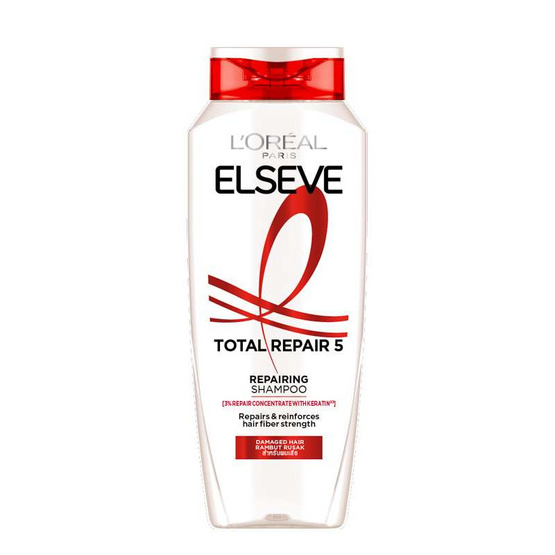 ลอรีอัล ปารีส เอลแซฟ แชมพู โททอลรีแพร์ 5 รีแพร์ริ่ง ฟื้นบำรุงผมเสีย 200 มล. (แพ็ก 4 ชิ้น)