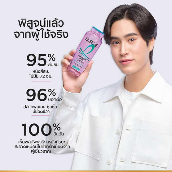 ลอรีอัล ปารีส เอลแซฟ แชมพู ไฮยาลูรอน เพียว 72เอช เพียวริฟายอิ้ง 200 มล. (แพ็ก 4 ชิ้น)