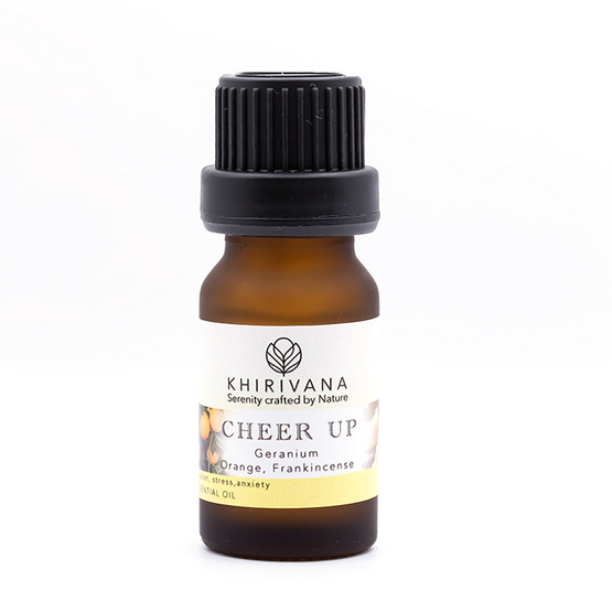 Khirivana น้ำมันหอมระเหยสกัดบริสุทธิ์ 100% สูตรคลายซึมเศร้า ขนาด 10 มล. Khirivana น้ำมันหอมระเหยสกัดบริสุทธิ์ 100% สูตรคลายซึมเศร้า ขนาด 10 มล.