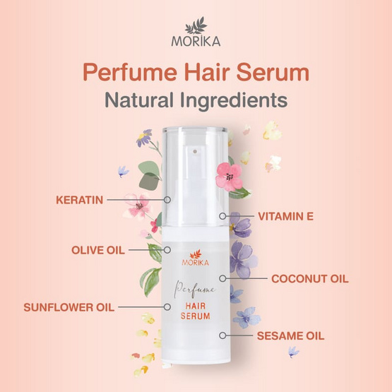 Morika เซรั่มบำรุงผม Perfume Hair Serum 20 มล. Morika เซรั่มบำรุงผม Perfume Hair Serum 20 มล.