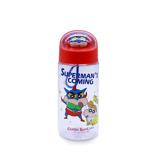 X&W กระบอกน้ำพลาสติกไตรตัน 500 มล. ลายชินจัง สีแดง ลิขสิทธิ์แท้