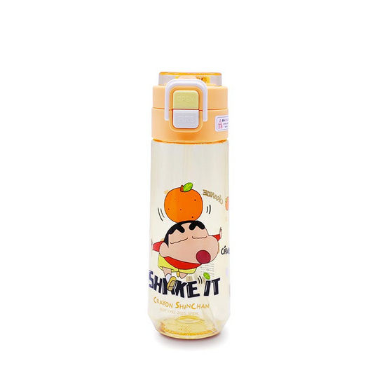 X&W กระบอกน้ำพลาสติกไตรตัน ลายชินจัง 560 มล. สีส้ม ลิขสิทธิ์แท้ X&W กระบอกน้ำพลาสติกไตรตัน ลายชินจัง 560 มล. สีส้ม ลิขสิทธิ์แท้