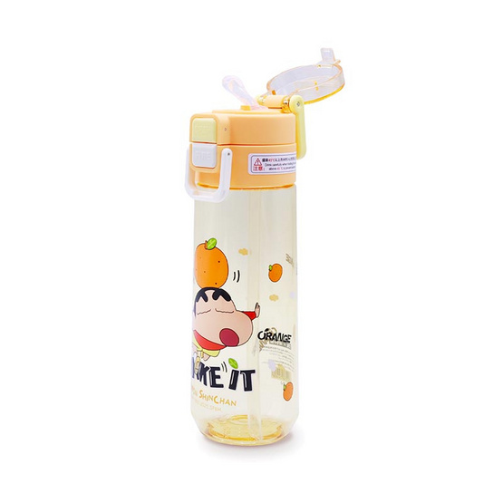 X&W กระบอกน้ำพลาสติกไตรตัน ลายชินจัง 560 มล. สีส้ม ลิขสิทธิ์แท้ X&W กระบอกน้ำพลาสติกไตรตัน ลายชินจัง 560 มล. สีส้ม ลิขสิทธิ์แท้