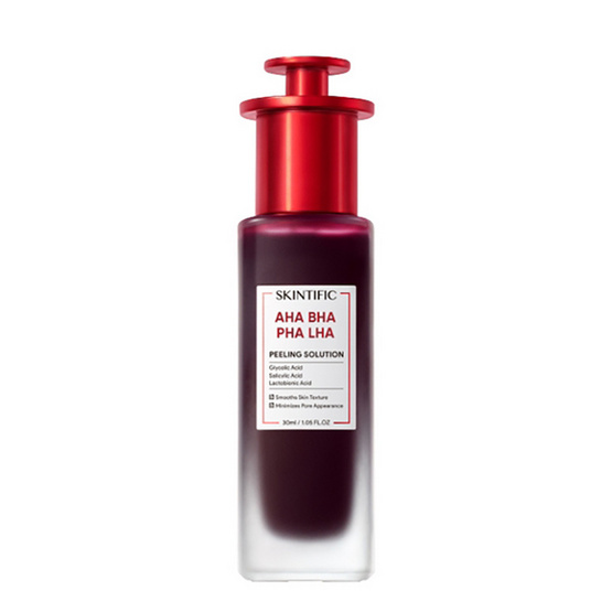 Skintific เอเฮชเอ บีเฮชเอ พีเฮชเอ แอลเฮชเอ พีลลิ่ง โซลูชั่น 30 มล.