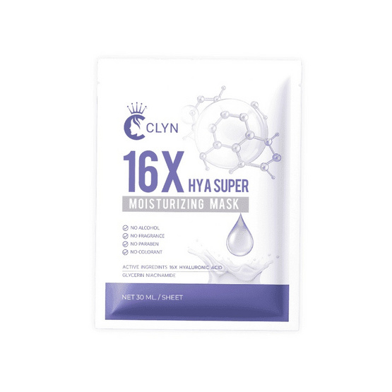Clyn มาส์กหน้า 16x Hya Super Moisturizing Mask 30 มล. Clyn มาส์กหน้า 16x Hya Super Moisturizing Mask 30 มล.