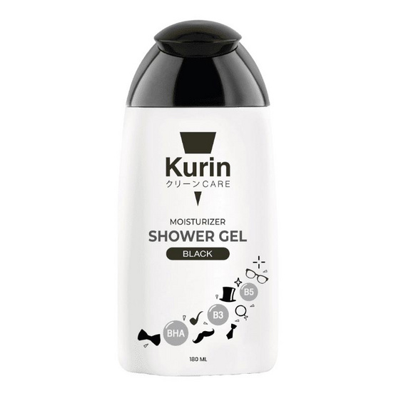 Kurin Care เจลอาบน้ำ Moisturizing shower Gel Black 180 มล.