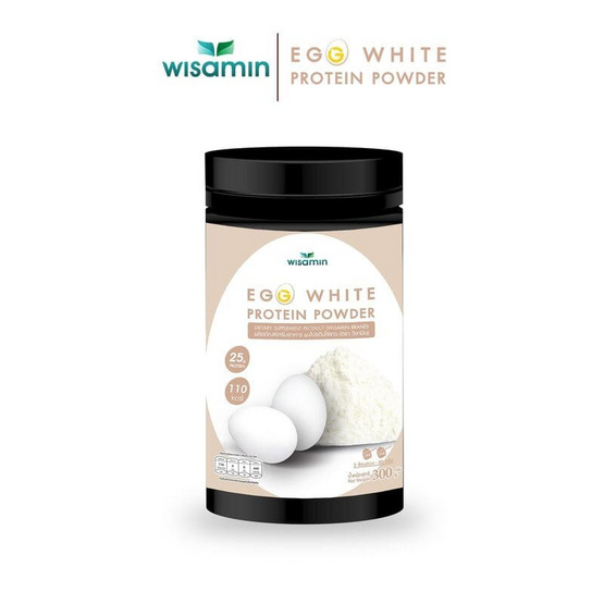 Wisamin EGG WHITE PROTEIN ผงโปรตีนไข่ขาว 300 กรัม Wisamin EGG WHITE PROTEIN ผงโปรตีนไข่ขาว 300 กรัม