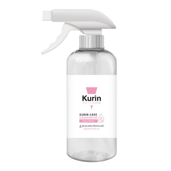 KURIN CARE แอลกอฮอล์ บลอสซัม ซานิไทเซอร์ แฮนด์ สเปรย์ หัวฟ็อกกี้ บรรจุ 450 มล.