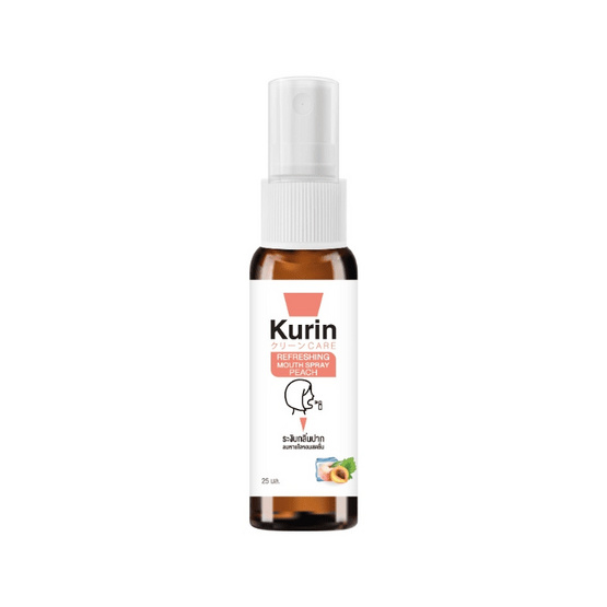 KURIN CARE คูริน แคร์ รีเฟรชชิ่ง เม้าส์ สเปรย์ พีช 25มล. KURIN CARE คูริน แคร์ รีเฟรชชิ่ง เม้าส์ สเปรย์ พีช 25มล.