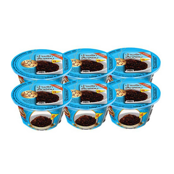 ป้าแว่น น้ำพริกเห็ดหอมเจ 60 กรัม (แพ็ก 6 ชิ้น) ป้าแว่น น้ำพริกเห็ดหอมเจ 60 กรัม (แพ็ก 6 ชิ้น)
