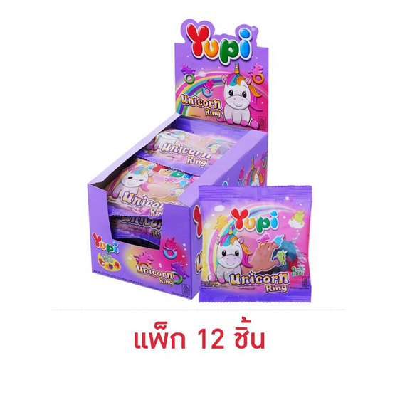 ยูปี้ กัมมี่ยูนิคอร์นริงกลิ่นผลไม้ 35 กรัม (แพ็ก 12 ชิ้น)