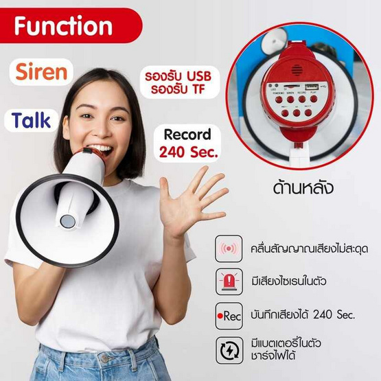 Sonar โทรโข่ง MG-08RU