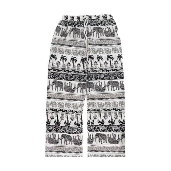 THE ROOM'S - เดอะรูม กางเกงช้าง ลายมะพร้าว สีขาว
