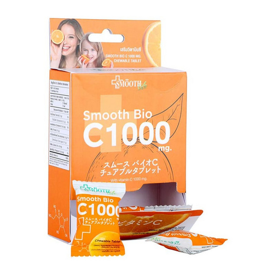SMOOTH Life BIO C ไบโอ สมูท ซี 600 มก.บรรจุ 14 ซอง SMOOTH Life BIO C ไบโอ สมูท ซี 600 มก.บรรจุ 14 ซอง
