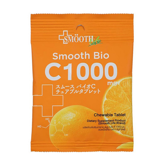 SMOOTH Life BIO C ไบโอ สมูท ซี 600 มก.บรรจุ 14 ซอง SMOOTH Life BIO C ไบโอ สมูท ซี 600 มก.บรรจุ 14 ซอง