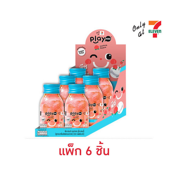 เพลย์มอร์ ลูกอมพีชแอนด์เมนทอลดูโอ 22 กรัม (แพ็ก 6 ชิ้น)