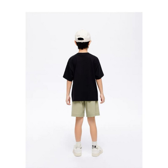 EMAS.HOUSE เสื้อยืดคอกลมเด็ก ผ้าคอตตอน KEEPGOING สีดำ EMAS.HOUSE เสื้อยืดคอกลมเด็ก ผ้าคอตตอน KEEPGOING สีดำ