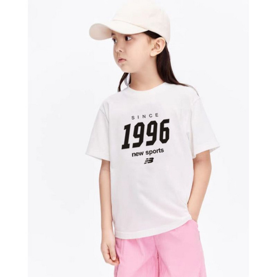 EMAS.HOUSE เสื้อยืดคอกลมเด็ก ผ้าคอตตอน 1996 สีขาว EMAS.HOUSE เสื้อยืดคอกลมเด็ก ผ้าคอตตอน 1996 สีขาว